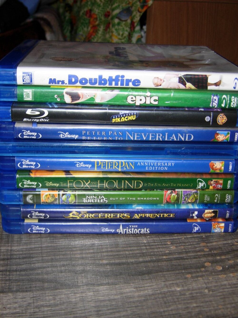10 Family Blu-Ray Movie Lot